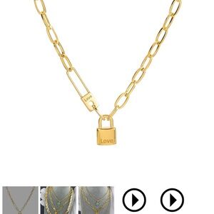 18k Gold plated stainless steel necklace